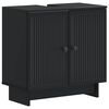 vidaXL Waschbeckenschrank EDE Schwarz 59,5 x 31,5 x 59 cm