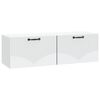 vidaXL Wandmontierter TV-Schrank Wei&szlig; 98 x 31 x 30 cm Holzwerkstoff