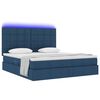vidaXL Bett mit Stauraum und LED mit LED Blau 160 x 200 cm Polyester