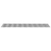 vidaXL Treppe Tritt Rechtwinklig 2 pcs Silber 70 x 20 cm Aluminium