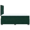 vidaXL Boxspringbett mit Matratze Dunkelgr&uuml;n 120x200 cm Samt