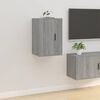 vidaXL TV-Wandschr&auml;nke 2 Stk. Grau Sonoma 40x34,5x60 cm