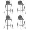 vidaXL 5-tlg. Bar-Set Stoff Taupe