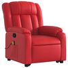 vidaXL Massagesessel mit Aufstehhilfe Rot Kunstleder