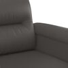 vidaXL 3-Sitzer-Sofa Grau 180 cm Kunstleder