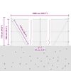 vidaXL Zaunpfosten Gr&uuml;n 10 x 1 m (36 mm Maschen) Stahl und PVC