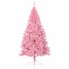 vidaXL Künstlicher vorbeleuchteter Weihnachtsbaum Rosa 240 cm PVC