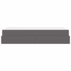 vidaXL Bettgestell mit Matratze mit Matratze 2 pcs Grau PVC