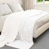 vidaXL &Uuml;berwurfdecke Wei&szlig; 240 x 270 cm Fleece