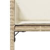 vidaXL Gartenst&uuml;hle mit Kissen 4 Stk. Beige Poly Rattan