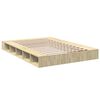 vidaXL Bettgestell Sonoma-Eiche 140x200 cm Holzwerkstoff
