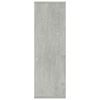 vidaXL B&uuml;cherregal/Sideboard Betongrau 50x25x80 cm Holzwerkstoff