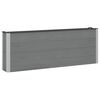 vidaXL Hochbeet Grau 200 x 30 x 72 cm WPC und Aluminium
