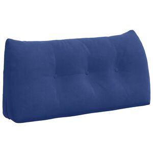 vidaXL R&uuml;ckenkissen Polizeiblau 100 x 24 x 50 cm Samt