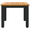 vidaXL Tisch f&uuml;r Outdoor Nat&uuml;rlich und Schwarz 45 x 45 x 38 cm