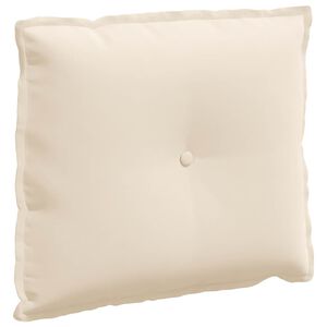 vidaXL R&uuml;ckenkissen Beige 60 x 50 cm Mikrofaserstoff