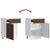 vidaXL K&uuml;chen-Unterschrank Lucca Braun Eichen-Optik Holzwerkstoff