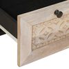 vidaXL Nachttisch mit Regal Beige 50 x 33 x 62 cm Massivholz Akazie