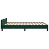 vidaXL Bettgestell ohne Matratze Dunkelgr&uuml;n 140x190 cm Samt