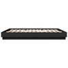 vidaXL Bettgestell mit LED Schwarz 180x200 cm