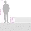 vidaXL Zaunpfosten Grau 50 x 0,4 m (25 mm Netz) Stahl und PVC