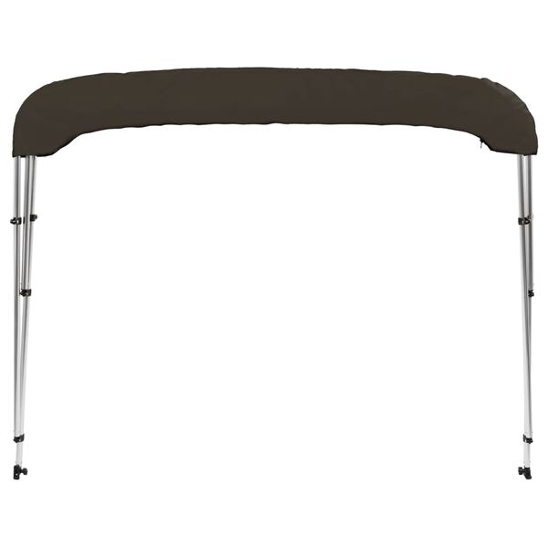 vidaXL 3-Bow Bimini-Top Schwarz 183x196x137 cm