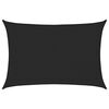 vidaXL Sonnensegel 160 g/m&sup2; Schwarz 3x4,5 m HDPE