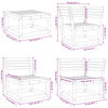 vidaXL 5-tlg. Garten-Lounge-Set Massivholz Douglasie