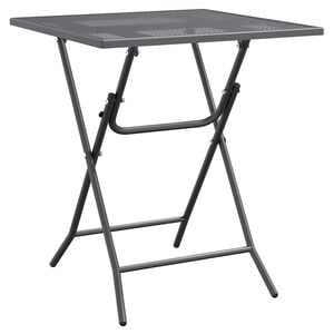 vidaXL Gartentisch 60x60x72 cm Streckmetall Anthrazit