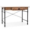 vidaXL Schreibtisch mit Schublade 110 x 55 x 75 cm Eichenfarbe