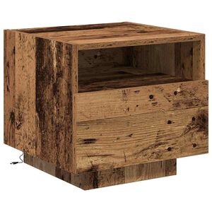 vidaXL Nachttisch Altholz 40 x 39 x 37 cm Holzwerkstoff