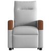 vidaXL Massagesessel mit Aufstehhilfe Wolkengrau Stoff