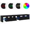 vidaXL TV-Schr&auml;nk 2 pcs Schwarz Eichen-Optik 230 x 36,5 x 40 cm