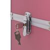 vidaXL Kosmetikkoffer Aluminium Rosa