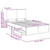 vidaXL Bettrahmen Sonoma-Eiche 120 x 200 cm Ingenieurs Holz