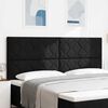 vidaXL Kopfteil mit Kopfteil Schwarz 200 cm Kunstleder