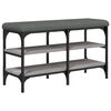 vidaXL Schuhbank Grau Sonoma 82x32x47 cm Holzwerkstoff