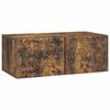 vidaXL Wandmontierter TV-Schrank 78,5 x 31 cm Ger&auml;ucherte Eiche