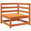 vidaXL Gartensofa 3-Sitzer Wachsbraun Massivholz Kiefer
