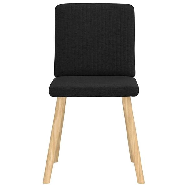 vidaXL Esszimmerst&uuml;hle 6 Stk. Schwarz Stoff