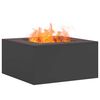 vidaXL Feuerstelle Schwarz 60 x 60 x 30 cm Stahl