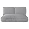 vidaXL Kissenset 3 pcs Grau Oxford-Stoff