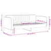 vidaXL Tagesbett Blau 80x200 cm Samt