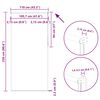 vidaXL Verdunkelungsrollo Marineblau 110x230 cm Stoffbreite 105,7 cm