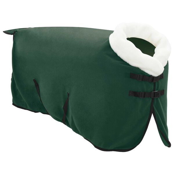 vidaXL Pferdedecke Dunkelgr&uuml;n 85 cm Polarfleece