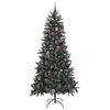 vidaXL K&uuml;nstlicher Weihnachtsbaum Gr&uuml;n 240 cm PVC, Plastik und Stahl