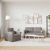 vidaXL Sofa Set 2 pcs Taupe 158 x 78 x 80 cm Stoff