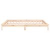 vidaXL Massivholzbett mit LEDs 120x190 cm