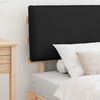 vidaXL Bettgestell mit gepolstertem Kopfteil Schwarz 90 x 200 cm
