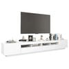 vidaXL TV-Schrank mit LED-Leuchten Wei&szlig; 260x35x40cm